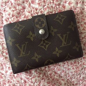 Louis Vuitton monogram french kisslock wallet